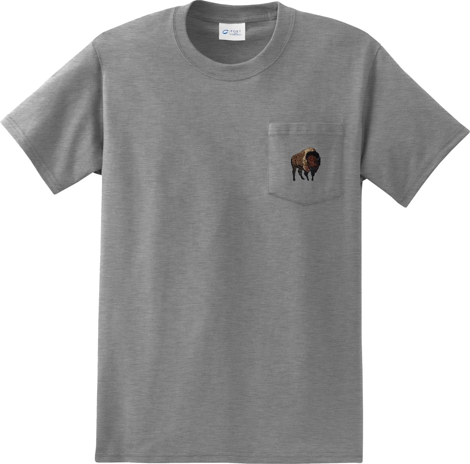 Buy Cool Buffalo Patch Pocket Print - Adult & Kids T-Shirts, Sweatshirts & Hoodies apparel design preview 1
