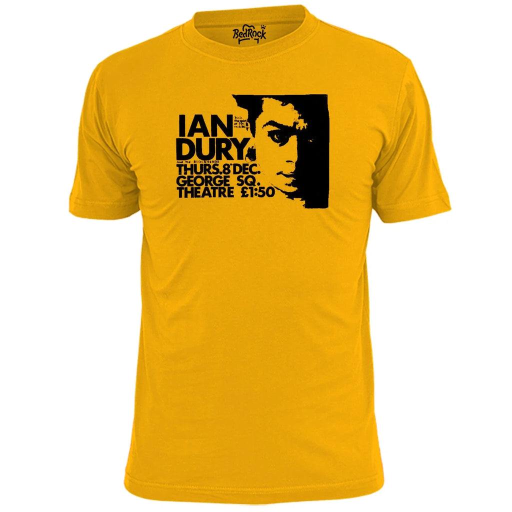 Mens Ian Dury George Square Theatre Gig Poster Punk - Adult & Kids T-Shirts, Sweatshirts & Hoodies apparel design preview 1