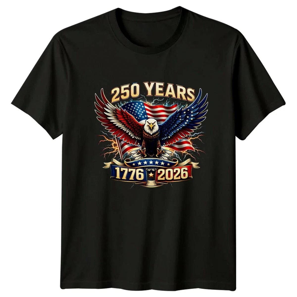 250 Years 1776 2026 250th Anniversary USA Patriotic - Adult & Kids T-Shirts, Sweatshirts & Hoodies apparel design preview 1