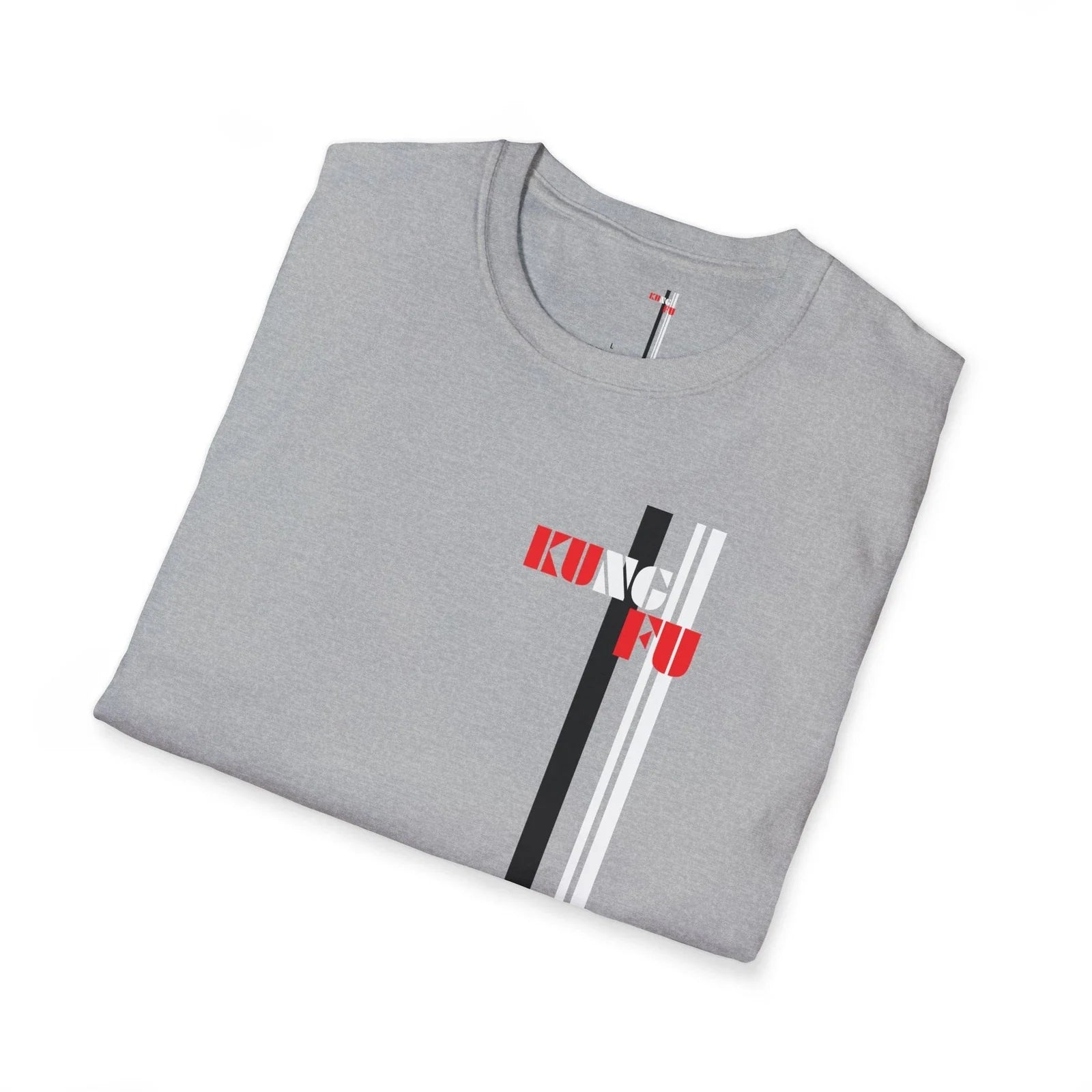 Kung Fu Martial Arts Artist Minimalist Stripes Men - Adult & Kids T-Shirts, Sweatshirts & Hoodies apparel design preview 1