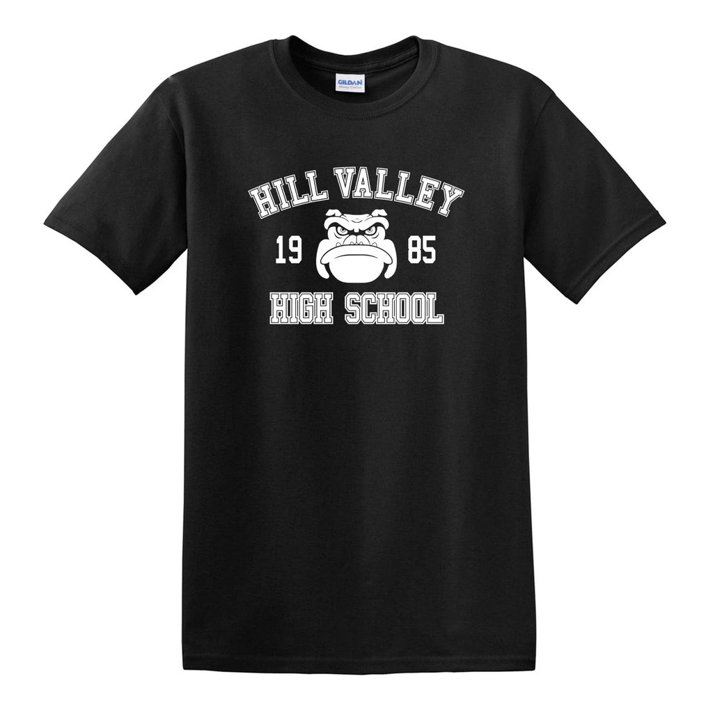 Hill Valley HighT- Back To The Future 80's movie - Adult & Kids T-Shirts, Sweatshirts & Hoodies apparel design preview 1