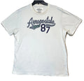 Y2K Aéropostale Mens XL Cotton White Gray Spell Out - Adult & Kids T-Shirts, Sweatshirts & Hoodies apparel design preview 1
