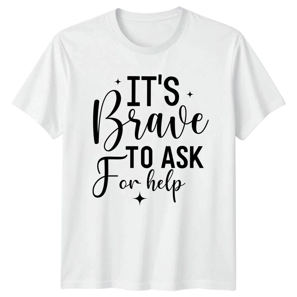 Its Brave To Ask Mental Health Awareness Gift For Him - Adult & Kids T-Shirts, Sweatshirts & Hoodies apparel design preview 1