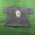 Vintage Devil Girl Mens M Black 90S Horns Wings Boxy - Adult & Kids T-Shirts, Sweatshirts & Hoodies apparel design preview 1