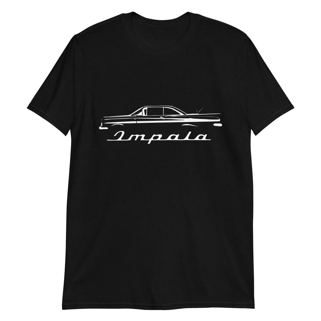 1959 Chevy Impala Silhouette Emblem Antique Collector - Adult & Kids T-Shirts, Sweatshirts & Hoodies apparel design preview 1