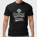 Emotional Support Human Dog Paw Heart Funny 100% - Adult & Kids T-Shirts, Sweatshirts & Hoodies apparel design preview 1