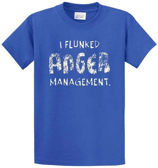 ANGER MANAGEMENT Cotton Printed Regular and Big Tall - Adult & Kids T-Shirts, Sweatshirts & Hoodies apparel design preview 1