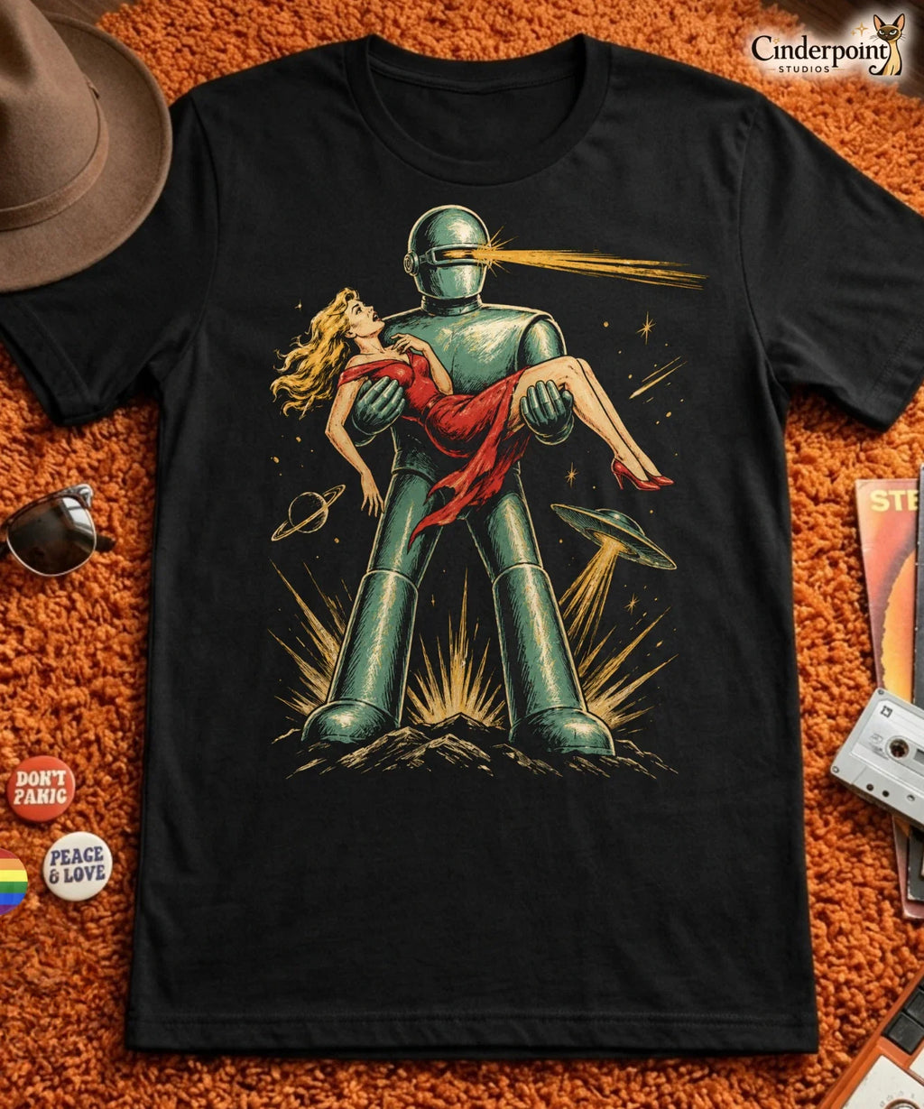 Gort The Day Earth Stood Still 50s Sci-Fi Alien Robot - Adult & Kids T-Shirts, Sweatshirts & Hoodies apparel design preview 1