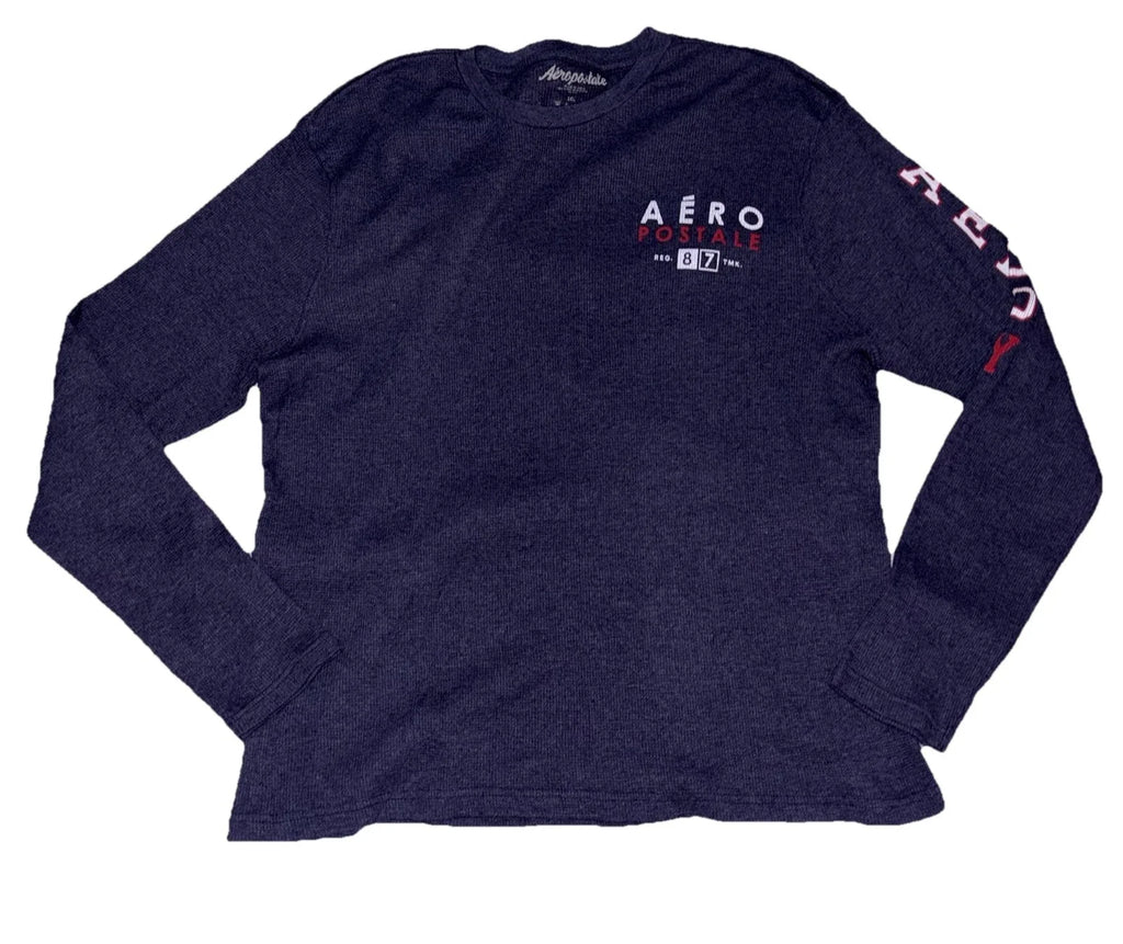 Aeropostale Y2K Spellout Waffle Knit SZ.2XL Mens - Adult & Kids T-Shirts, Sweatshirts & Hoodies apparel design preview 1