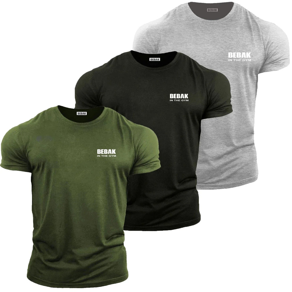 Men's multi pack of 3 NEW Bebak In The Gym breathable - Adult & Kids T-Shirts, Sweatshirts & Hoodies apparel design preview 1