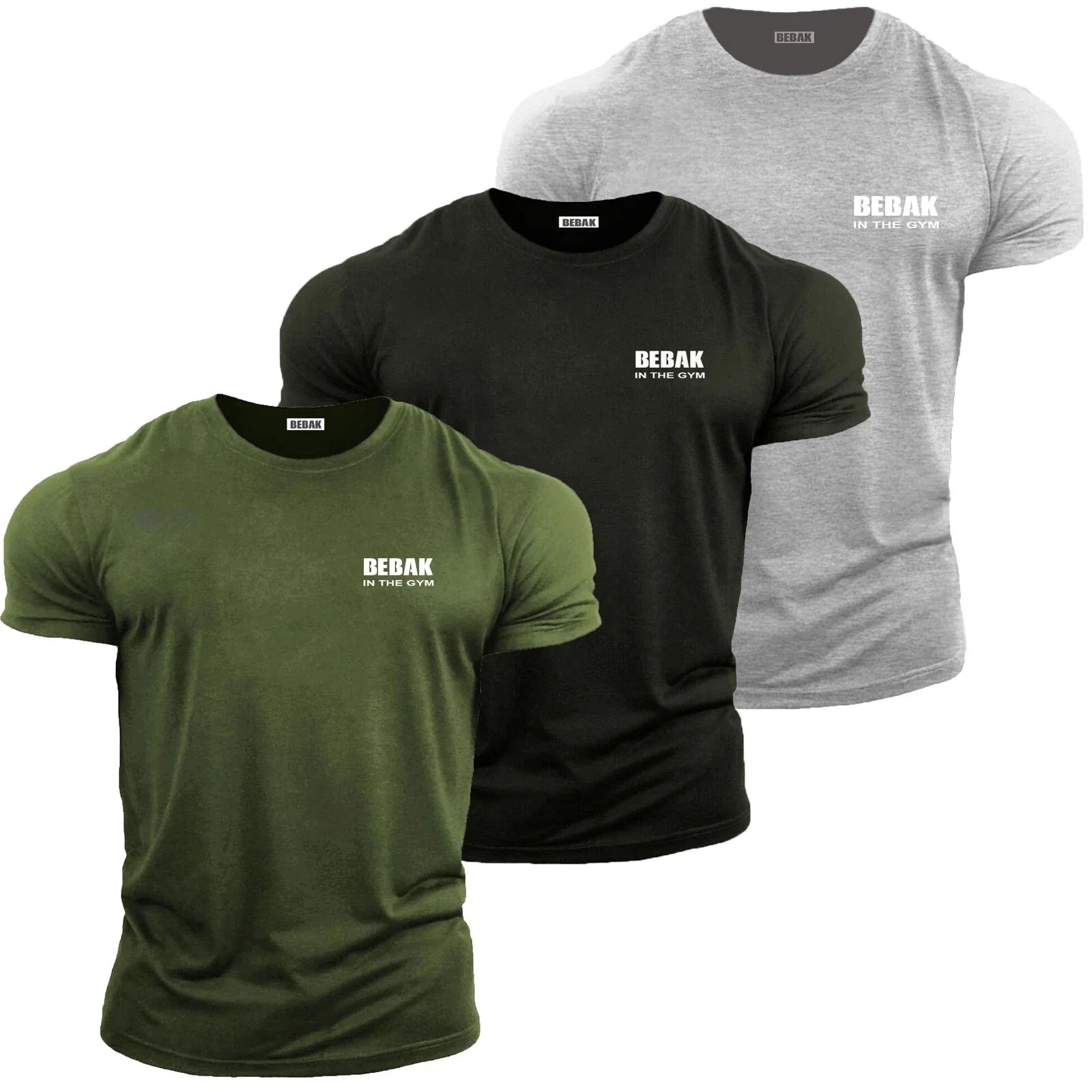 Men's multi pack of 3 NEW Bebak In The Gym breathable - Adult & Kids T-Shirts, Sweatshirts & Hoodies apparel design preview 1