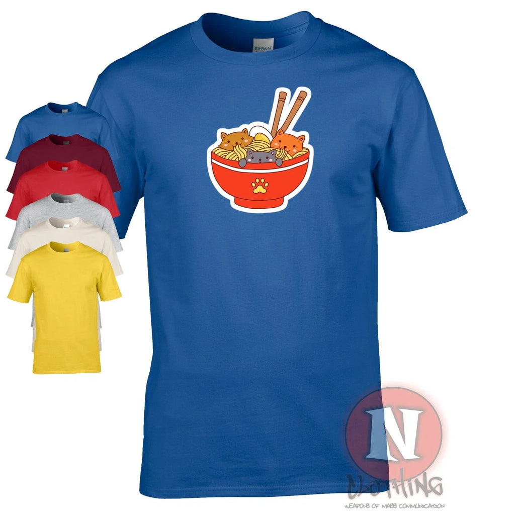 Ramen Avec Des Petits Chats Japonais Asiatique Noodle - Adult & Kids T-Shirts, Sweatshirts & Hoodies apparel design preview 1