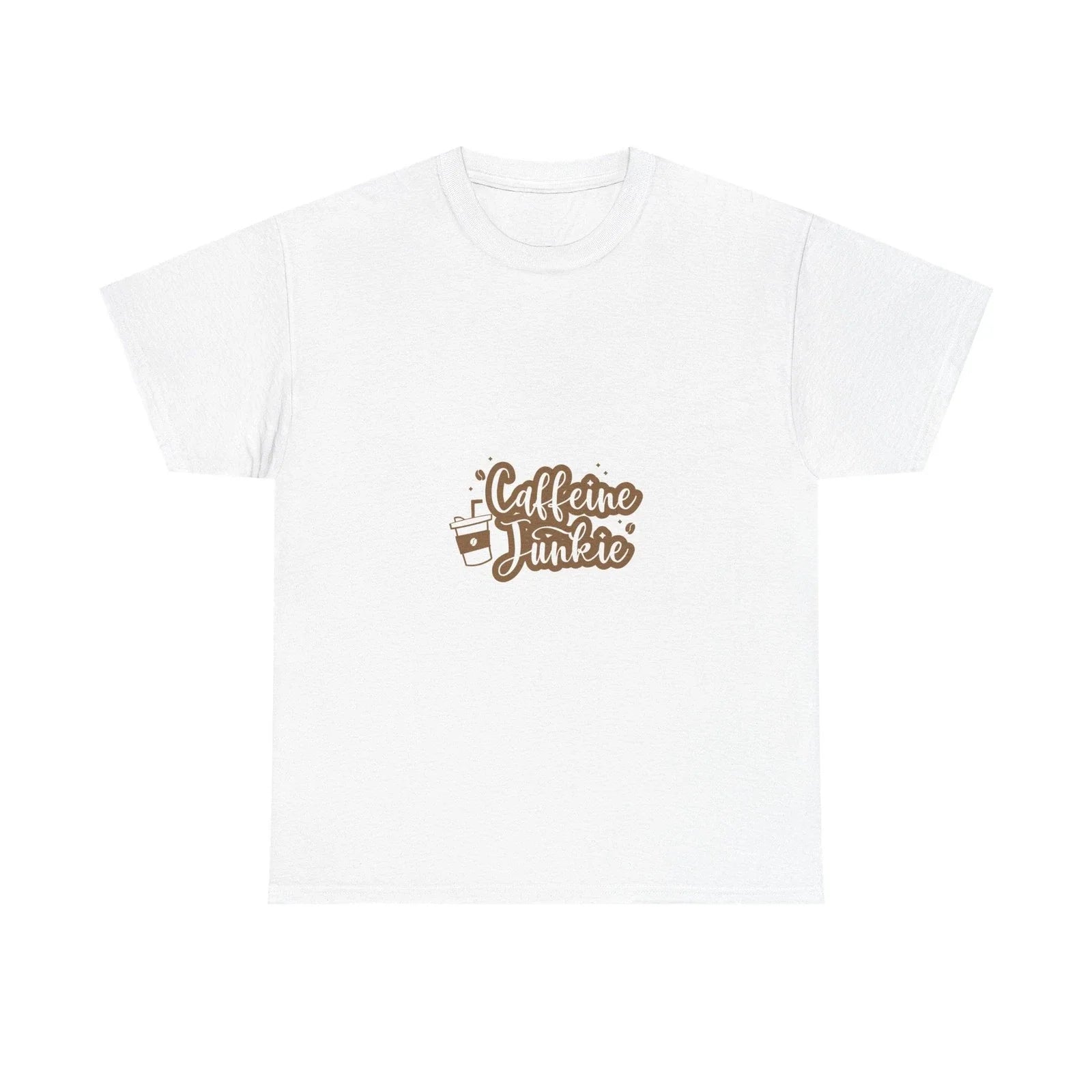 Caffeine Junkie Unisex Heavy Cotton Coffee Lover - Adult & Kids T-Shirts, Sweatshirts & Hoodies apparel design preview 1