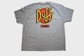 The Simpsons Mens Duff Beer Funny Cartoon Gray NWT - Adult & Kids T-Shirts, Sweatshirts & Hoodies apparel design preview 1
