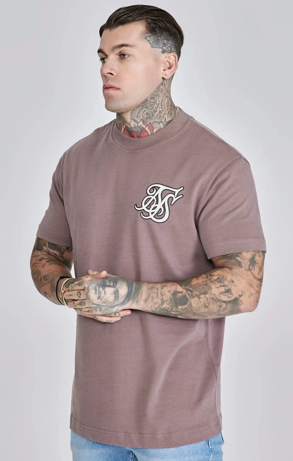 SikSilk Mens Brown Logo Medium - Adult & Kids T-Shirts, Sweatshirts & Hoodies apparel design preview 1