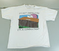Vintage 90s Dilbert Mens XL White Dogbert Consultant - Adult & Kids T-Shirts, Sweatshirts & Hoodies apparel design preview 1