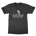 Black Cotton Mi Tink Gwaan Tek Fun Meme Print Round - Adult & Kids T-Shirts, Sweatshirts & Hoodies apparel design preview 1