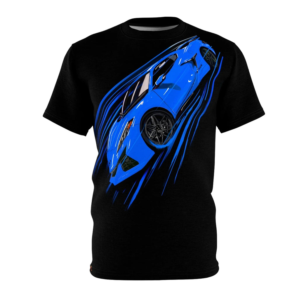 Blue Corvette C8 Z06 American muscle Unisex Cut Sew - Adult & Kids T-Shirts, Sweatshirts & Hoodies apparel design preview 1