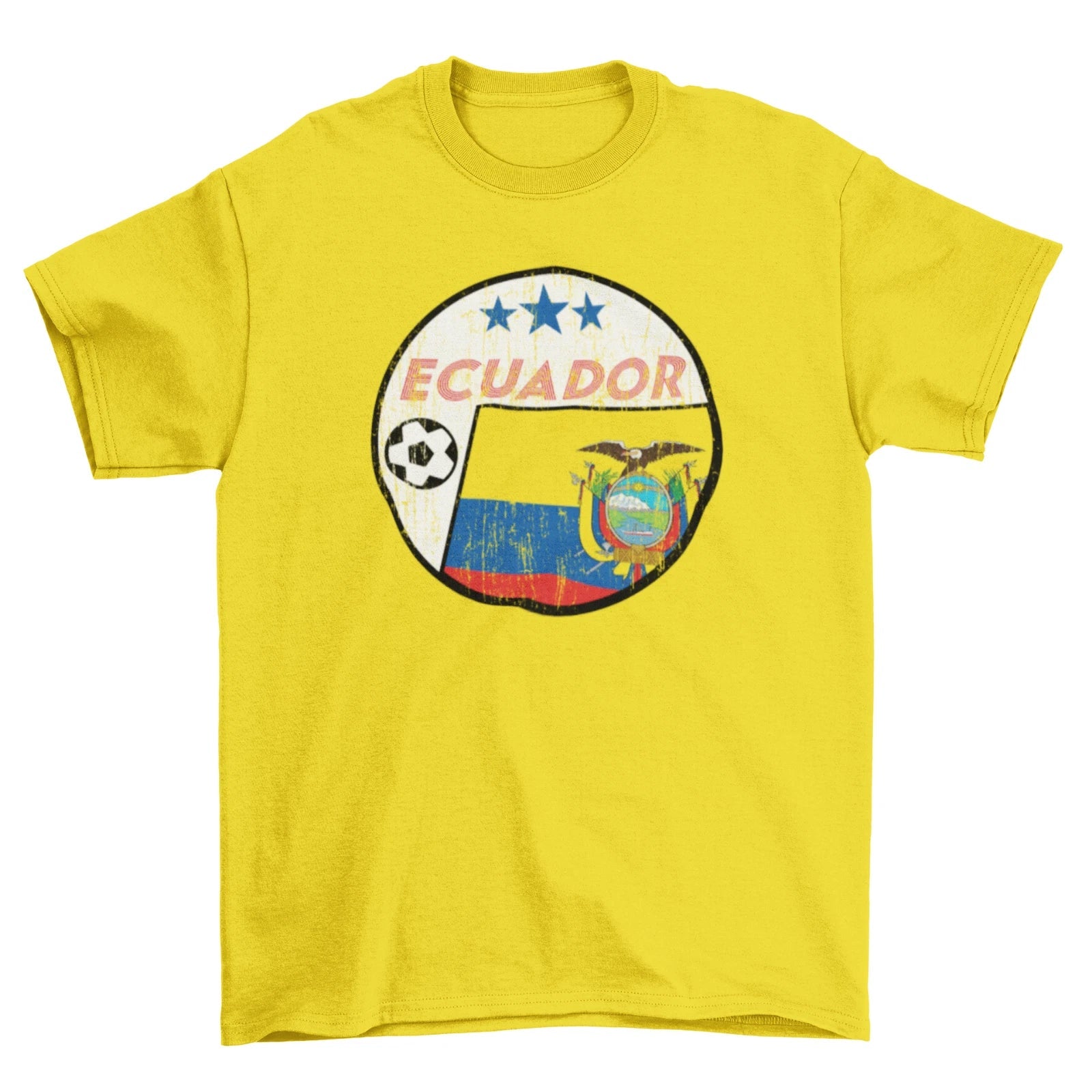 ECUADOR Football 2026 Retro Circle, Adults Kids Or - Adult & Kids T-Shirts, Sweatshirts & Hoodies apparel design preview 1