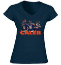 Caleb Williams Collage Bears LADIES V-Neck - Adult & Kids T-Shirts, Sweatshirts & Hoodies apparel design preview 1