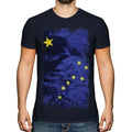 Alaska State Grunge Flag Mens Jersey Gift - Adult & Kids T-Shirts, Sweatshirts & Hoodies apparel design preview 1