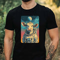 Mens Cow as Astronaut Motif Cotton Size XS to 5XL - Adult & Kids T-Shirts, Sweatshirts & Hoodies apparel design preview 1