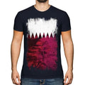 Katar Grunge Flagge Herren Qa Ar Fußball Katarische - Adult & Kids T-Shirts, Sweatshirts & Hoodies apparel design preview 1