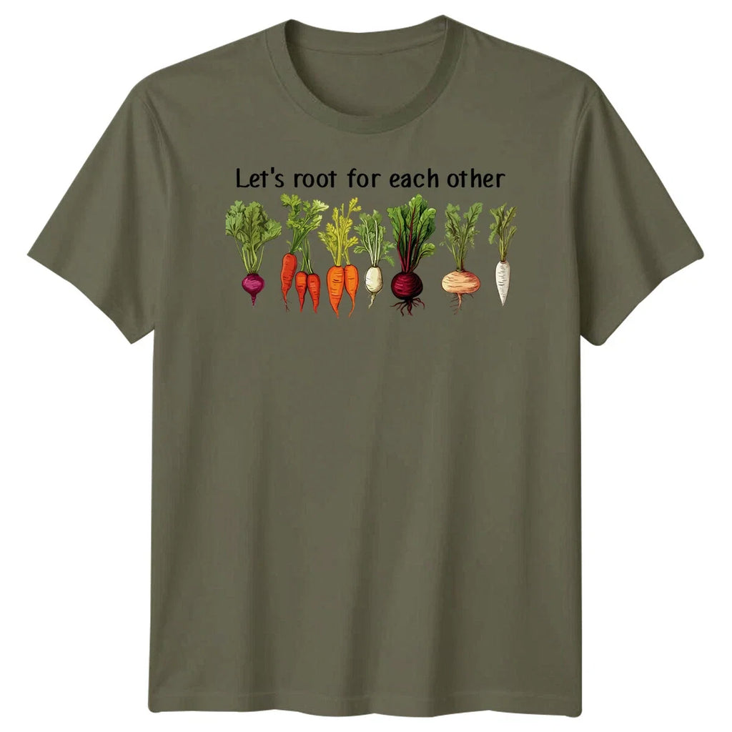 Lets Root For Each Other Vegetables Food Mens Womens - Adult & Kids T-Shirts, Sweatshirts & Hoodies apparel design preview 1