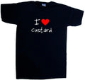 I Love Heart Custard V-Neck - Adult & Kids T-Shirts, Sweatshirts & Hoodies apparel design preview 1