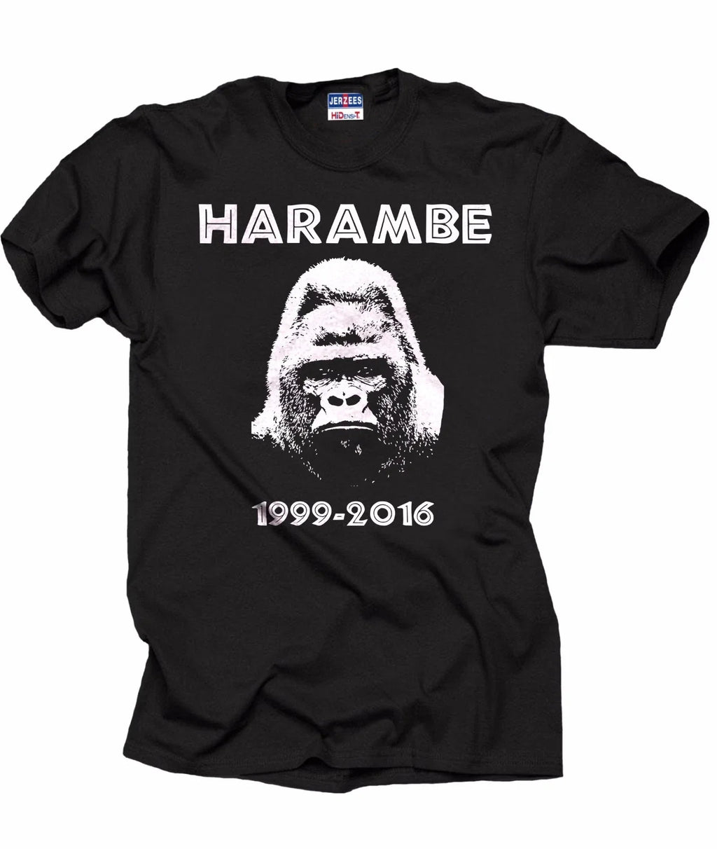 Harambe Meme RIP - Adult & Kids T-Shirts, Sweatshirts & Hoodies apparel design preview 1