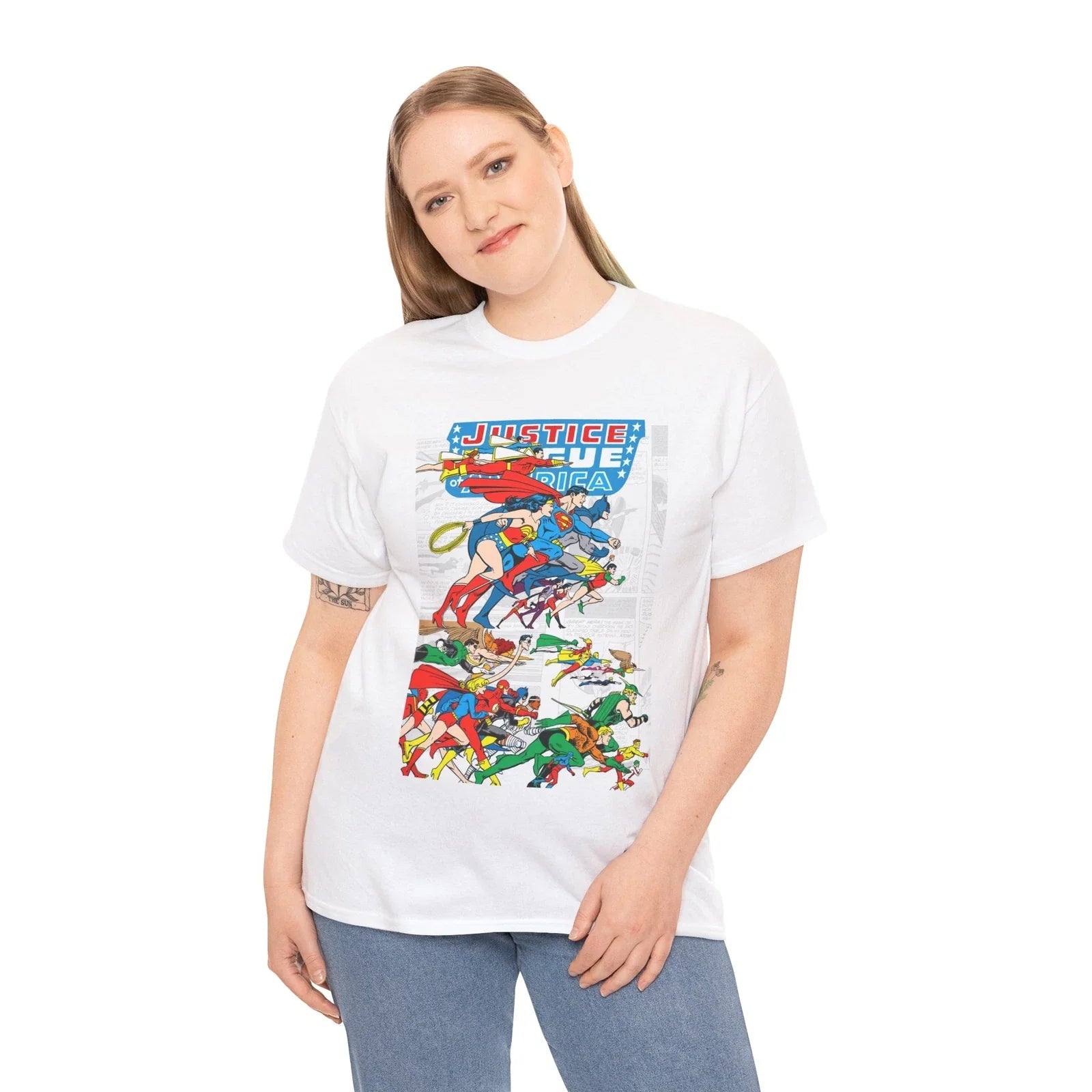Justice League of America Retro JLA - Adult & Kids T-Shirts, Sweatshirts & Hoodies apparel design preview 1