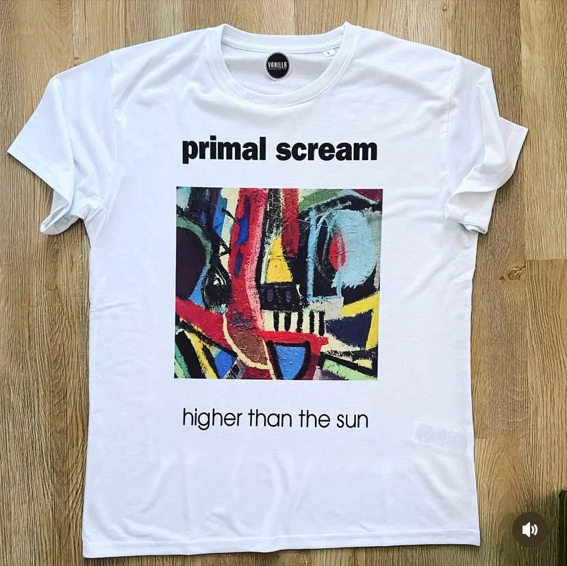 Primal Scream Sonic Flower, Higher Than The Sun. - Adult & Kids T-Shirts, Sweatshirts & Hoodies apparel design preview 1