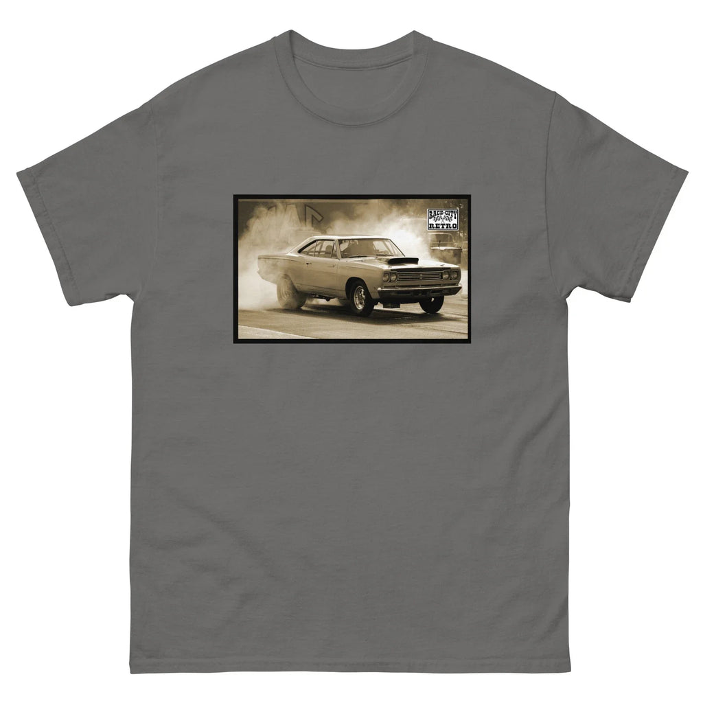 69 ROAD RUNNER BURNOUT by RACE CITY RETRO A12 - Adult & Kids T-Shirts, Sweatshirts & Hoodies apparel design preview 1