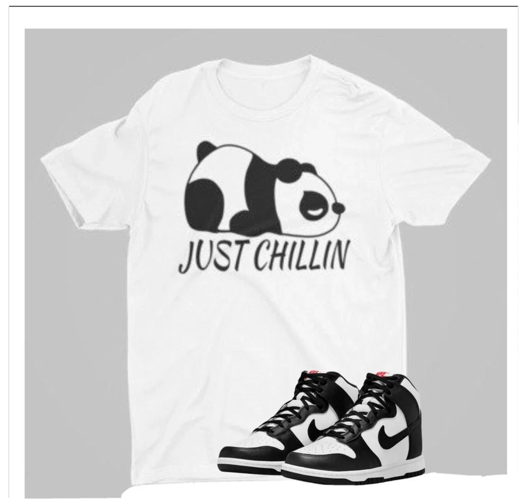 To match Low High top Panda Dunk Just Chillin Lazy - Adult & Kids T-Shirts, Sweatshirts & Hoodies apparel design preview 1