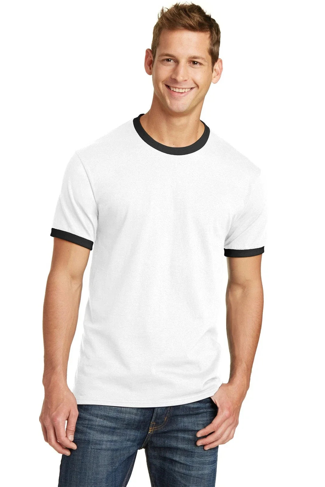 PC54R Port Company Core Cotton Ringer - Adult & Kids T-Shirts, Sweatshirts & Hoodies apparel design preview 1