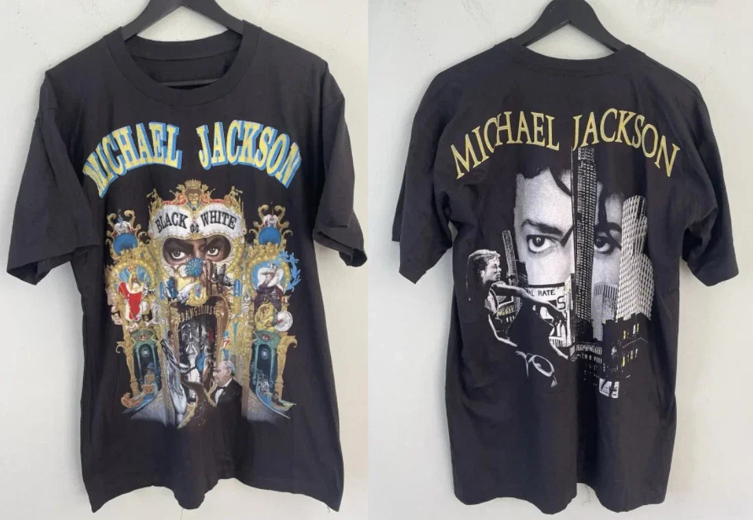 Vintage 90s Michael Jackson Dangerous Bootleg S-5XL - Adult & Kids T-Shirts, Sweatshirts & Hoodies apparel design preview 1