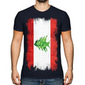 Libanon Grunge Flagge Herren Lubn N Fußball - Adult & Kids T-Shirts, Sweatshirts & Hoodies apparel design preview 1