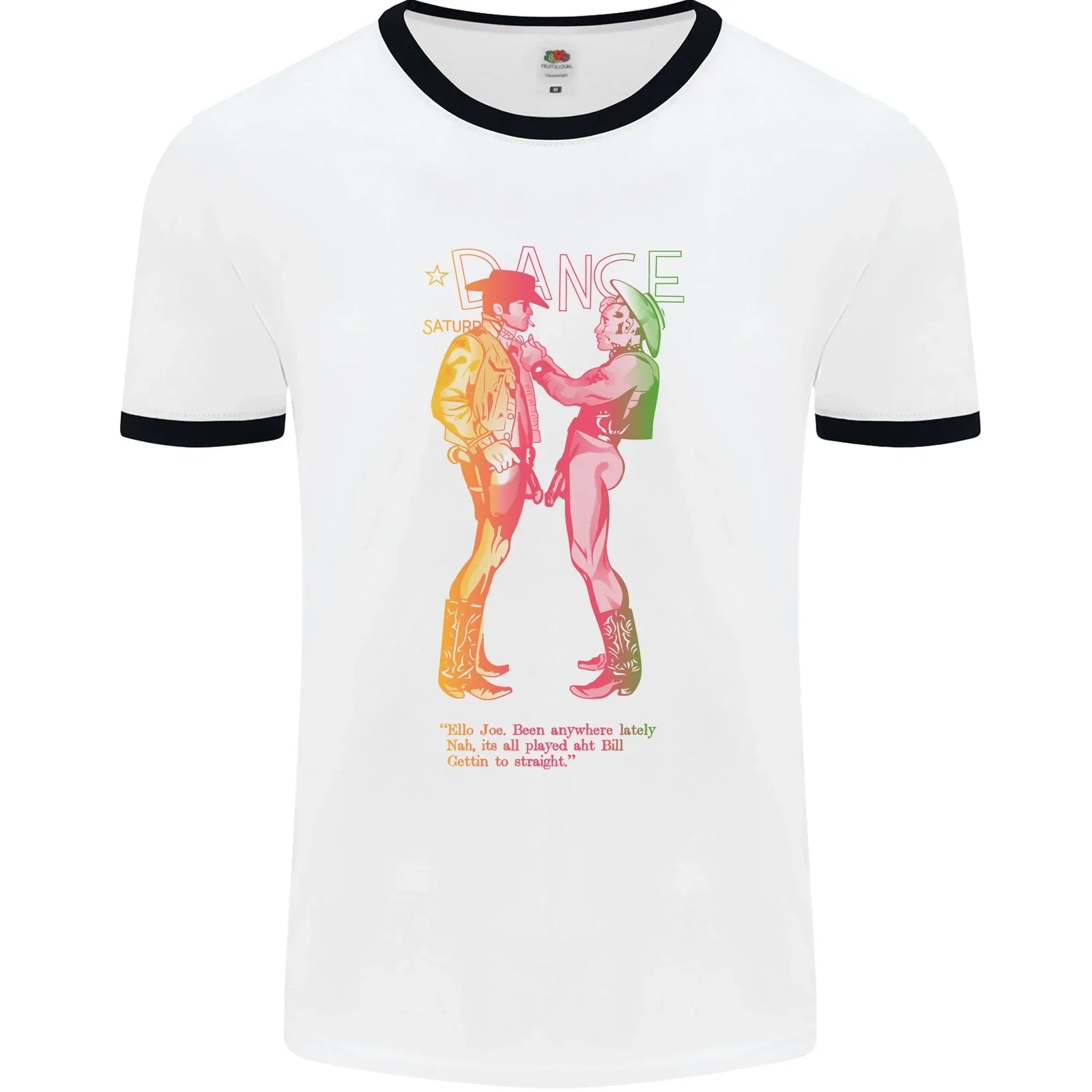 As Worn By Sid Vicious Naked Cowboys LGBT Mens Ringer - Adult & Kids T-Shirts, Sweatshirts & Hoodies apparel design preview 1