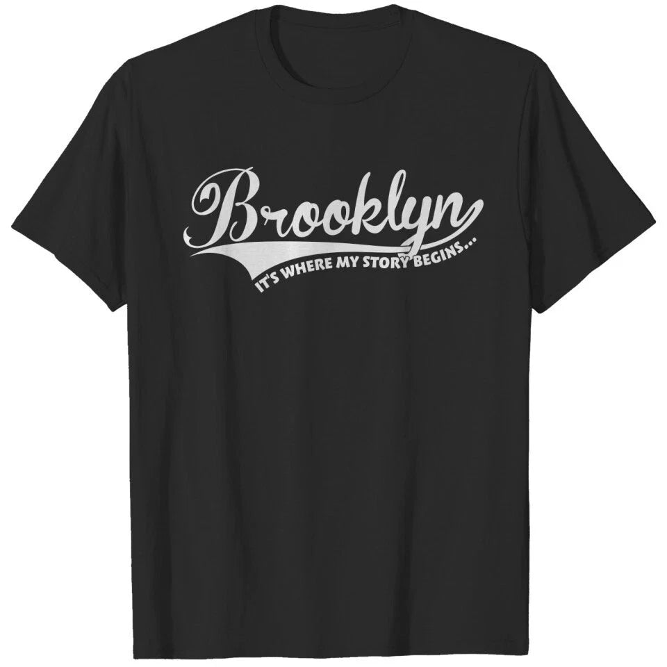 Brooklyn, It's Where My Story Begins... For Men Women - Adult & Kids T-Shirts, Sweatshirts & Hoodies apparel design preview 1