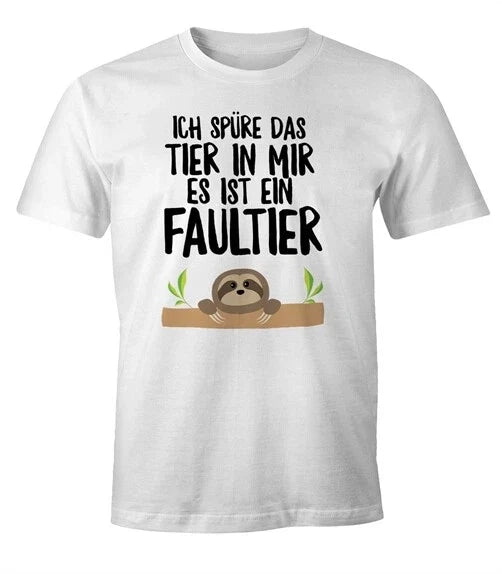 Sloth Mens I Feel The Animal In Me It's A - Adult & Kids T-Shirts, Sweatshirts & Hoodies apparel design preview 1