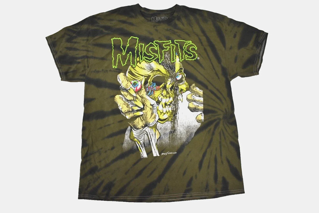 Misfits Mens Punk Rock Crimson Ghost Green Black Tie - Adult & Kids T-Shirts, Sweatshirts & Hoodies apparel design preview 1
