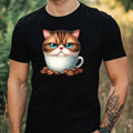 Mens Grumpy Cat Coffee Print Cotton Size XS to 5XL - Adult & Kids T-Shirts, Sweatshirts & Hoodies apparel design preview 1