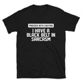 PROCEED WITH CAUTION Silly Humor Classic Fit - Adult & Kids T-Shirts, Sweatshirts & Hoodies apparel design preview 1