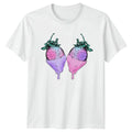 Pastel Goth Strawberry Valentines Day Dessert - Adult & Kids T-Shirts, Sweatshirts & Hoodies apparel design preview 1