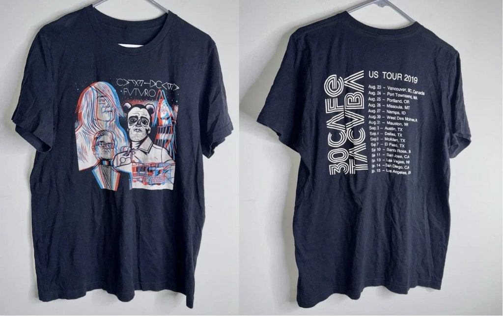 Cafe Tacuba Black Spanish Rock En Espanol Tour - Adult & Kids T-Shirts, Sweatshirts & Hoodies apparel design preview 1