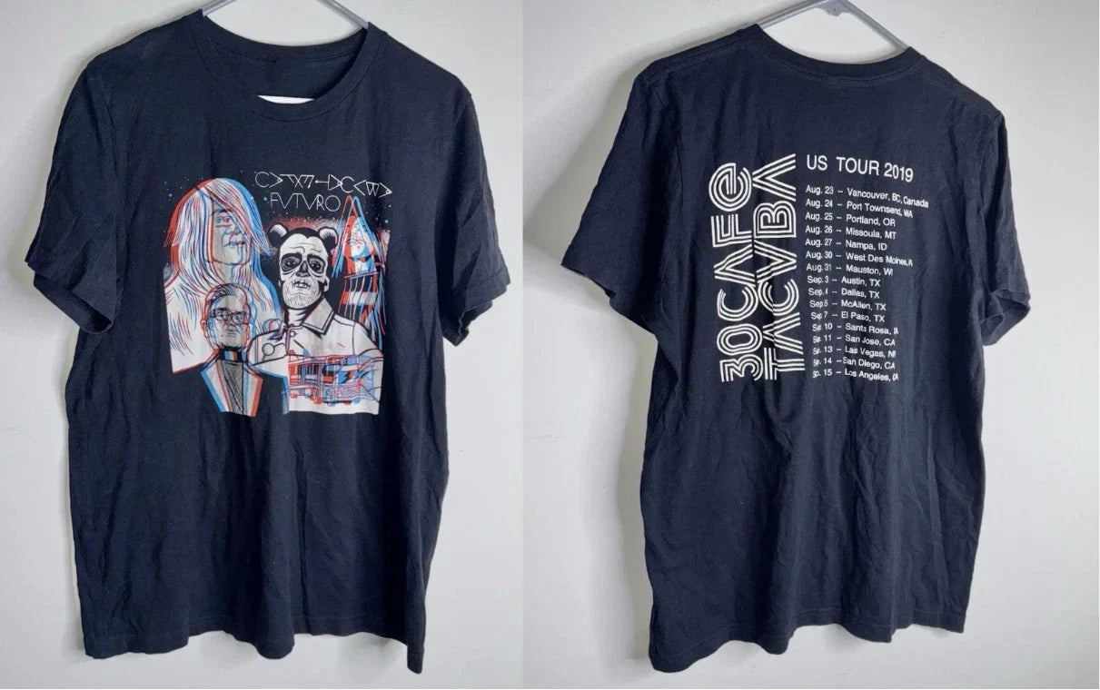 Cafe Tacuba Black Spanish Rock En Espanol Tour - Adult & Kids T-Shirts, Sweatshirts & Hoodies apparel design preview 1