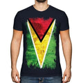 Guyana Grunge Flagge Herren Guyane Fußball Geschenk - Adult & Kids T-Shirts, Sweatshirts & Hoodies apparel design preview 1