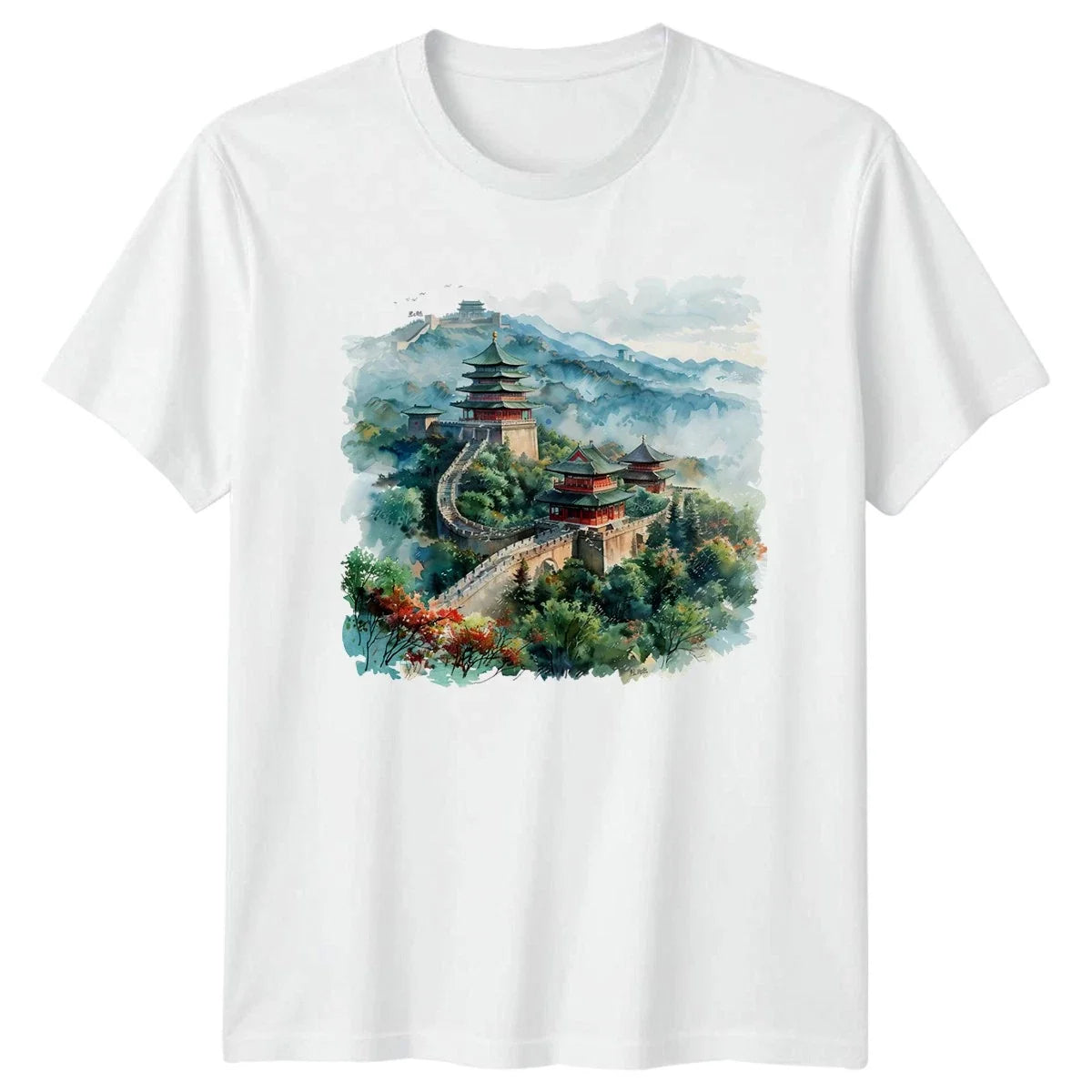 Great Wall Of China Landmark Asian Mens Womens - Adult & Kids T-Shirts, Sweatshirts & Hoodies apparel design preview 1