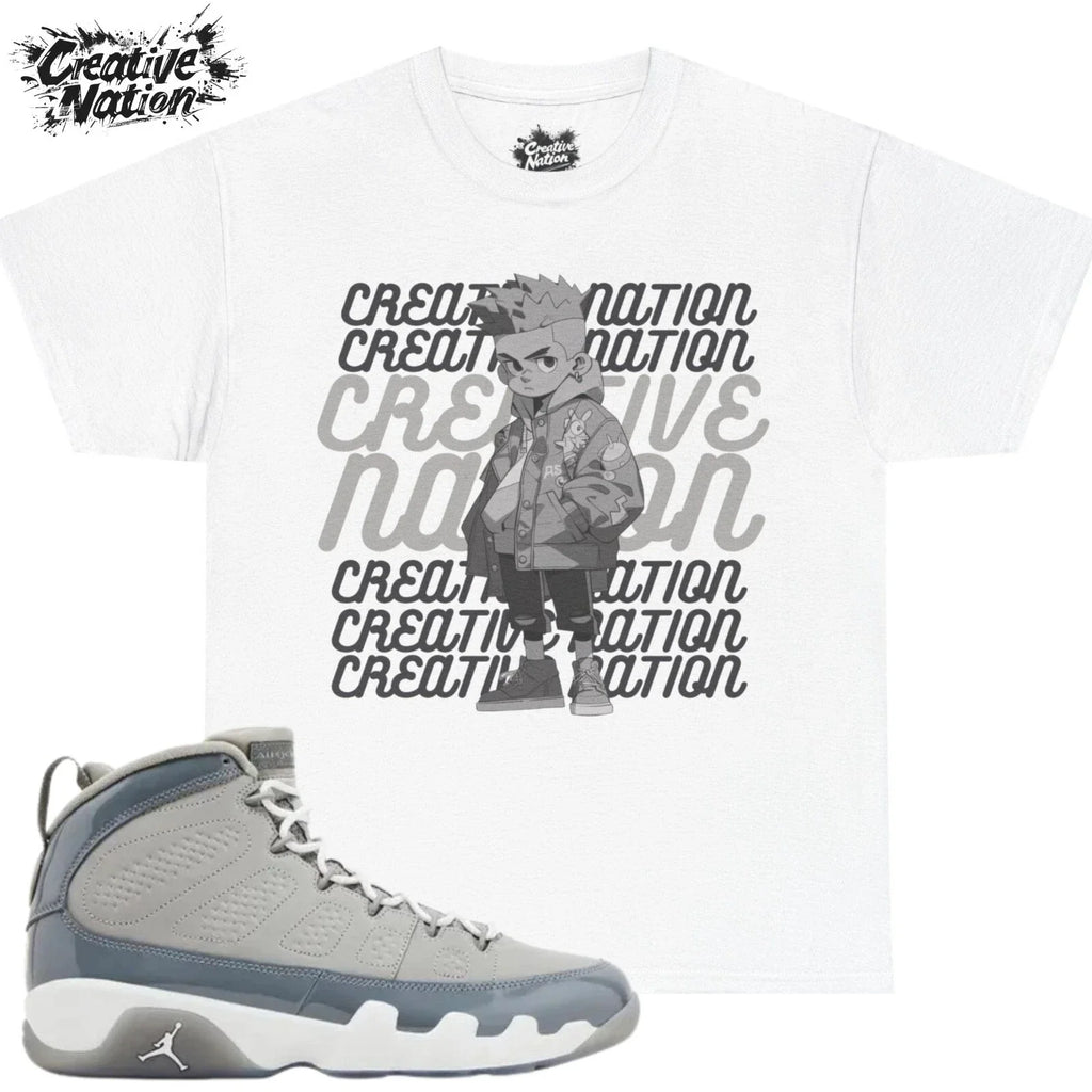 To Match 9 Cool Grey Sneaker For Him - Adult & Kids T-Shirts, Sweatshirts & Hoodies apparel design preview 1