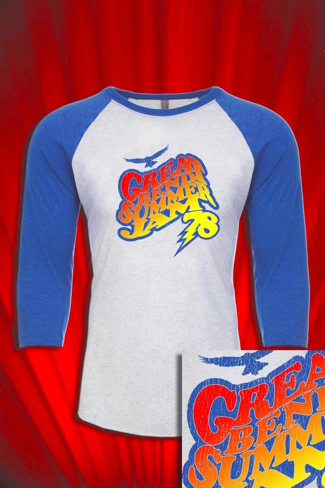 Great Bend Summer Jam Kansas 1978 Tour Music Festival - Adult & Kids T-Shirts, Sweatshirts & Hoodies apparel design preview 1